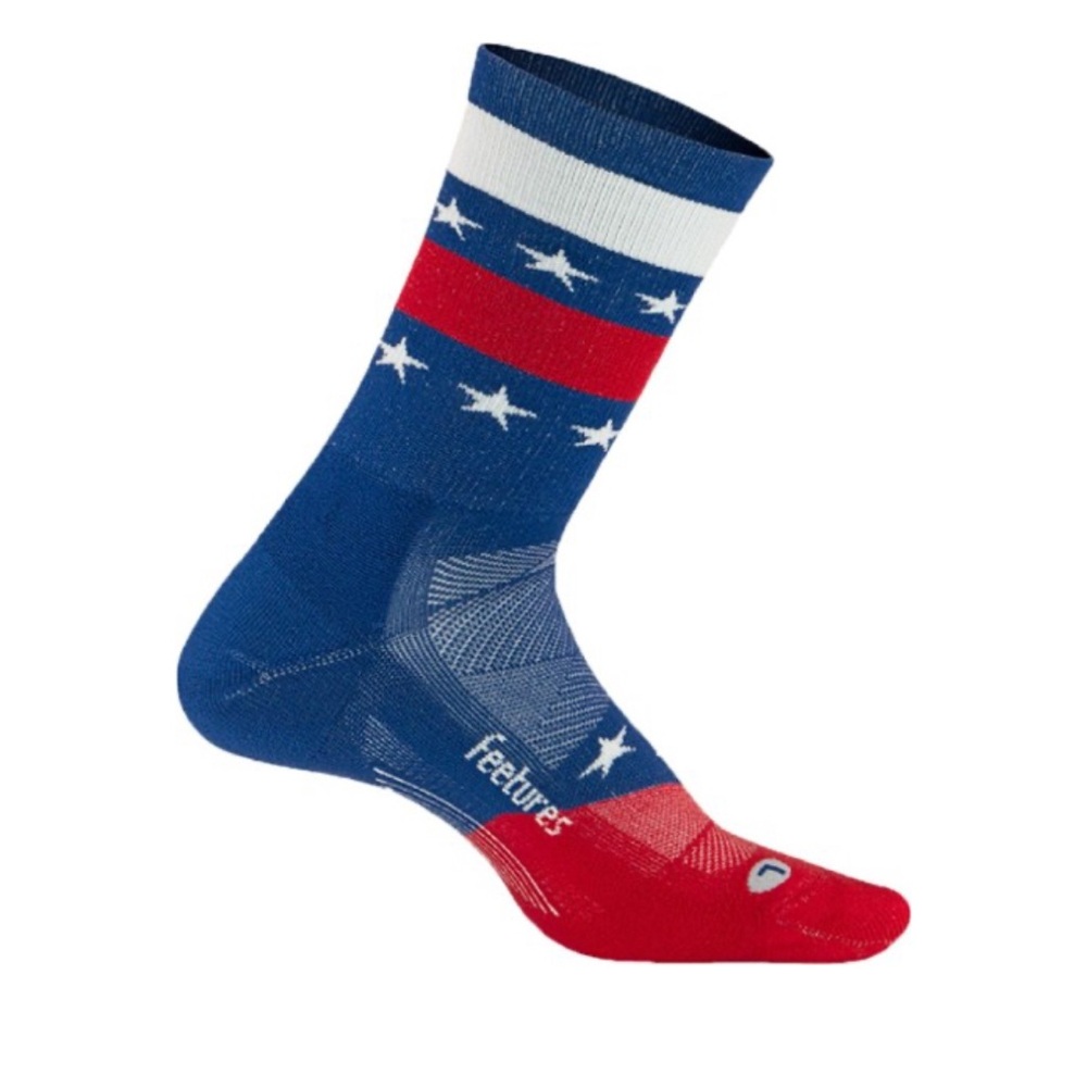 Feetures Elite Low Cushion Mini Crew USA Socks